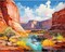 Paint by Numbers for Adults Beginner, Grand Canyon Acrylic Easy Suitable for Home Wall Decoration Flameless 16x20 Inch